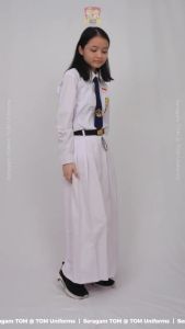 Seragam TOM - Rok Rempel Panjang Putih