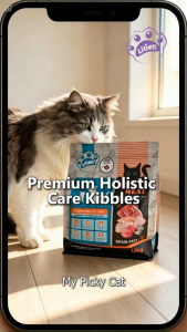 LILIEN Premium Holistic Care Grain Free Fresh Meat Cat Kibbles 1.5KG