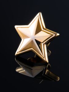LIESHANG | Golden Star Lapel Pin for Men and Women Anti-Slip Fastener
