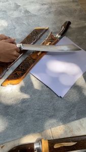 TGR golok patimura kalep hitam tebal bahan baja per asli kuat dan tjm siap pakai multifungsi