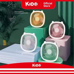 Fenyueer4 Kipas Angin Portable 4in1 Dengan Lampu LED Kipas Angin Lipat USB Kipas Duduk