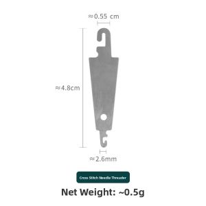 Double-Headed Needle Threader Cross-Stitch Adjustable Thread Guide Elderly Vision Aid Sewing Tool Easy-To-Use Threader