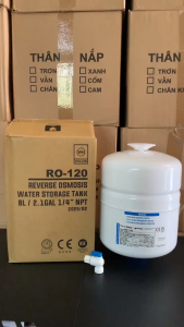 Bình Áp Thép 4l Sử Dụng Thay Thế Cho Hầu Hết Máy Lọc Nước Ro (Tặng Kèm Van Bình Áp)