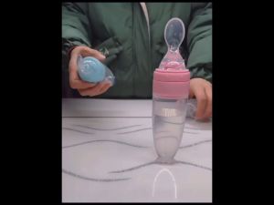 Silicone Food Spoon For 5cm Wide Neck Pigeon Baby Feeding Bottles Teats Rice Milk Medcine Feeding Accessories