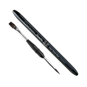 SeamiArt | SeamiArt 1 Cái Cọ Vẽ Màu Nước Du Lịch Hai Đầu Dẹt Tròn Lông Sóc Di Động Dành Cho Đồ Dùng Mỹ Thuật