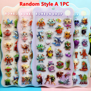 Italian Brainrot Animals Bubble Stickers 3D for Kids DIY Phone Laptop Tung Tung Sahur Cartoon Cute Puffy Stickers Toys Gifts