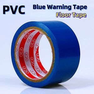 PVC blue warning tape floor tape zebra tape 4.5cm wide and 16M long red and white pvc demarcation tape zebra floor tape warning landmark sticker floor fire building shopping mall workshop 5S division area tape waterproof friction resistance