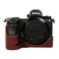 Genuine Leather Camera Bag Suitable for Nikon Z5/Z6/Z7/Z7II/Z62/Z30/Z50/ZFC/ZF/Z8 Protective Cover Photography Backpack. 