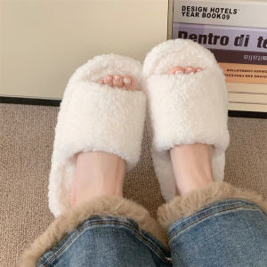 Comfortable Womens Home Outdoor Cotton Slippers Fashionable Retro Leopard Print Slip-On Shoes Anti-Slip Warmth Velvet Material