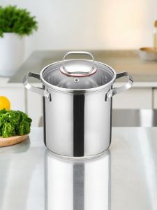 Stainless Steel Deep Fry Pan Home Use Small Size Food Grade for Gas And Induction Cooktop Universal High And Deep with Splash Proof