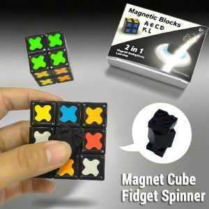 2x2 Magnet Cube Fidget Toys Spinner Infinity Cube Transformable Blocks STEAM Toys Creative Birthday Gifts For Kids/Teen/Adult