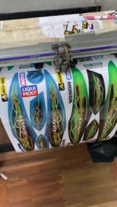 Tem WAVE ALPHA 110  - mẫu LỬA WAVE S 831588 - Tem 3 lớp chống nước chống bay màu