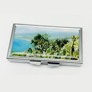 Mini Metal Portable Pocket Paint Separately Packed Case Toothpick Floss Cotton Swab Box Small Medicine Box Van Gogh Monet