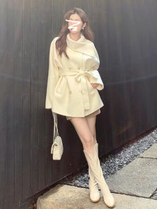 PEIZIXUAN | New Small-size Womens White Wool Coat