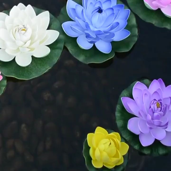 Sỉ/Lẻ Hoa sen xốp thả bát nước sen thả hồ trang trí tiểu cảnh thả bát minh đường tụ thủy thả hồ thả bể cá thả bát thả hoa