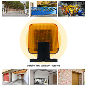 Scimagic 12V-256V 220V 12V 24V Universal Outdoor LED Signal Alarm Light Strobe Flashing Light Wall Mount Emergency Warning Lamp