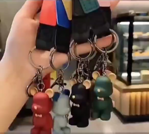 Cute Bear Keychain | Couple Keyring Pendant/Bag & Car Decoration | Gift Accessory | Creative Cartoon