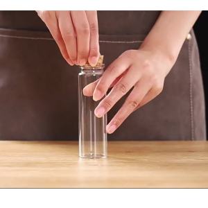 Chai Thủy Tinh Mini Có Nút Chặn Nút Chai Trong Suốt Lọ Trang Trí Đám Cưới MỚI Nhiều kích cỡ khác nhau - FELAA