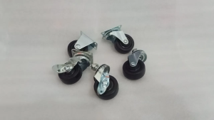 Roda Karet 1.5 Inch Screw baut ( Screw Hidup / Screw Hidup Rem ) Roda Furniture Roda Troli Screw
