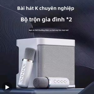 Loa Bluetooth Karaoke Di Động Có Micro Không Dây Hộp Âm Thanh Âm Nhạc Cột Âm Thanh Bass Tiệc Tại Nhà Hệ Thống Âm Thanh