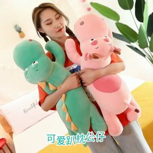 Bộ ba thú nhồi bông mắt lồi cute - Size từ 70cm đến 1m2- Quà tặng gấu bông trâu hồng chó khủng long xanh dễ thương - Gối ôm mềm mịn cho bé.