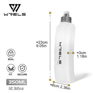 WRELS PP5 Food grade material gradient color arc water bottle outdoor sports running hydration #SH12