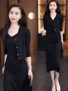 Áo Len Cardigan Dệt Kim Mỏng Cho Nữ Phong Cách Hàn Quốc Áo Sơ Mi Vải Polyester Dài Tay Áo Khoác Ngoài Mùa Thu
