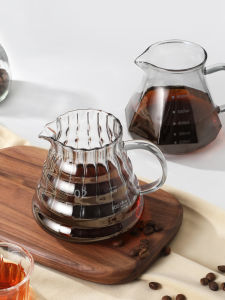 MONGDIO | Hand Pour Sharing Pot Thick Heat-Resistant Glass Drip Coffee Filter Pot