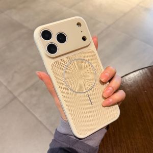 CHUANGYIWEI | Breathable Hollow-out Cooling Magnetic Charging Phone Case