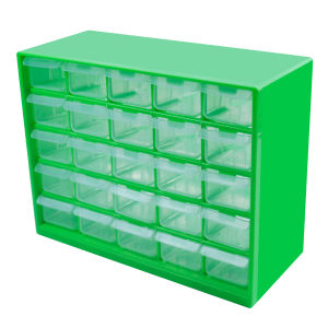 25 Multi-grid Drawer Parts Box Wall-mounted Screw Classification Component Box Tool Case electronic components Storage ToolBox