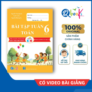 Sách - Bài tập tuần Toán - Lớp 6 - Tập 2 - Kết Nối (Qbooks)