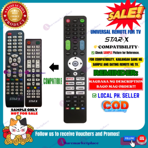 STAR-X Smart TV Remote Universal [**Mag Basa B4 Umorder**] TV Remote STAR-X LED TV Remote STAR-X REMOTE Universal SMTV4000A alluremarketplace2ND