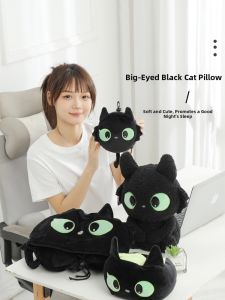 Cat-shaped Transformable Stuffed Toy Sleep & Travel Pillow Portable