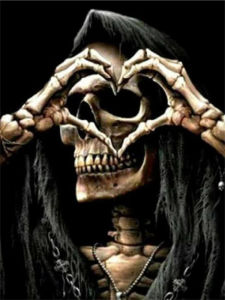 Kayou | Oil Painting By Numbers Gothic Skull Dark Unicorn Art Figure DIY Relaxing Hobby Bedroom Office Decor Unframed