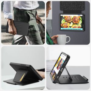 Đa góc từ đứng & khe cắm thẻ chống sốc cứng bảo vệ nhựa chất liệu da PU ngủ tự động/Trỗi Dậy thông minh bìa cho Samsung Galaxy Tab A11 cộng với trường hợp 11 inch 2025Tab A11 trường hợp 8.7Tab A9 cộng với Tab A9