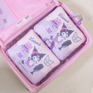 Sanrio | Kuromi Sanrio Compressed Travel Bag Cute Cartoon Clothing Storage Play Organization Travel Storage Bag