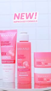Hanasui Paket Glow Expert Series Flawless | Day Night Cream Essence Facial Wash