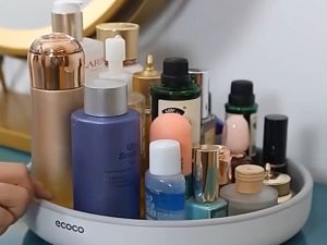ECOCO 360° Rotating Storage Box - Box kosmetik rak dapur rak bumbu multifungsi bisa diputar