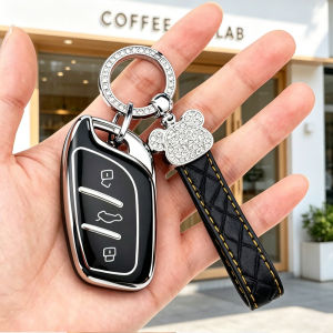 3 Button Car Key Cover for MG Ev Mg4 HS GT ZS ZX MG5 MG6 for Morris Garages Roewe RX3 RX5 RX8 I6 I5 Car Fob Key Case Accessories