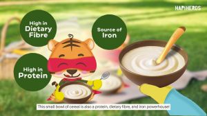 HAPIFAM Hapi Heros Natural Baby Cereal Multigrain Baby Food Hapihero