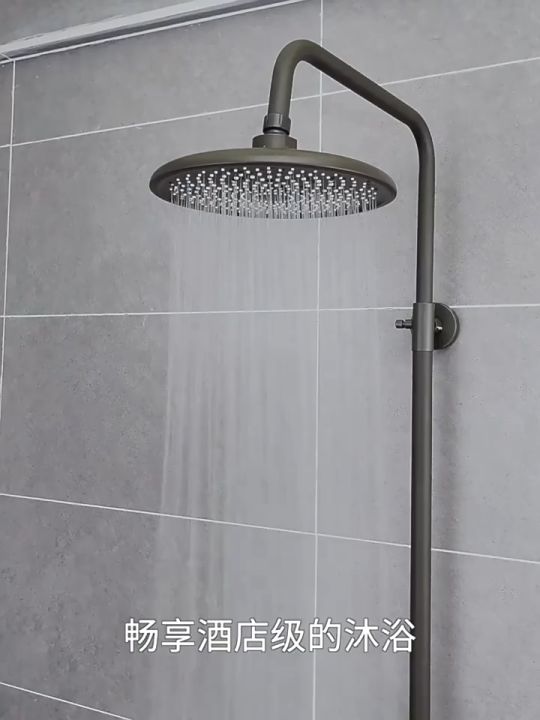 Pressurized shower head bathroom top spray bath large water outlet