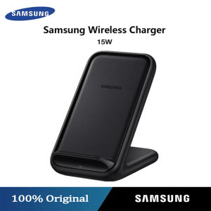 แท่นชาร์จไร้สายอย่างเร็ว Samsung ของแท้15W EP-N5200แท่นชาร์จสำหรับ Galaxy S22 S21 S20 S10 S9 S8 + NOTE 8 9 10 Note 20พับพิเศษ4 Z Filp 4แท่นชาร์จ Qi Fast