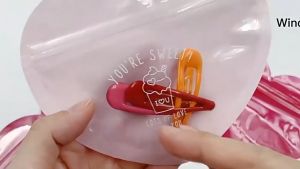 [10 PCS] Plastik Ziplock Bentuk Hati - Kantong Ziplock Karakter Hati - Ziplock Souvenir Hampers - Aksesoris Bag (Pilihan Ukuran Tersedia)