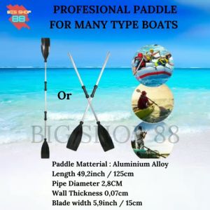 2pc Dayung Perahu Paddle Boat Oars Dayung Karet Dayung Aluminium