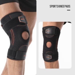 1PCS Adjustable Knee Brace with Side Stays Compression Knee Support Sleeve Sports Knee Protector for Running Cycling