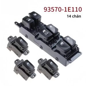 Hyundai Accent 2007-2010 Phía Trước Bên Trái LHD Công Tắc Điều Khiển Cửa Sổ Điện Khóa Nâng Bộ Nút Kính 93570-1E110 93580-1E000