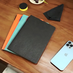 A5 Whiteboard Notebook Set Include 3 Wipeable Pens and Rag Reusable Notebook for Study Meeting