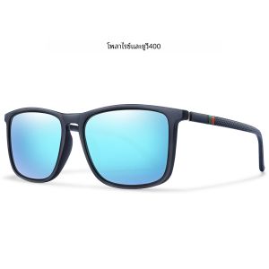 แว่นกันแดดโพลาไรซ์ทรงสี่เหลี่ยมสไตล์วินเทจสุดหรูสำหรับผู้ชายแว่นตากันแดดชายตกปลาขับรถท่องเที่ยวแฟชั่นสำหรับผู้หญิง UV400