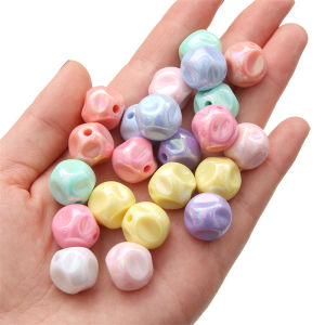 ลูกปัดอะคริลิครูปขนาด5-10ชิ้น16มม. ทรงแปลกๆลูกปัดเว้นระยะหลวมสำหรับสร้อยข้อมือทำด้วยมือต่างหูสร้อยคอพวงกุญแจอุปกรณ์การทำเครื่องประดับหัตถกรรม DIY