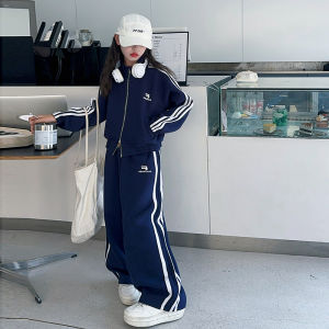 MPW | ชุดกีฬาสำหรับเด็กผู้หญิง ชุดลำลอง 2 ชิ้น ฤดูใบไม้ผลิและฤดูใบไม้ร่วง เสื้อผ้าเด็กที่ทันสมัย ​​และน่ารัก ชุดกีฬาสำหรับเด็กวัยกลางคน